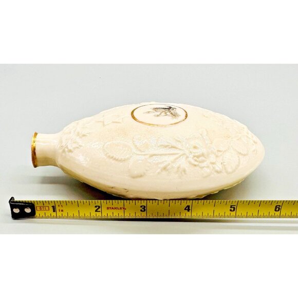 Belleek 19th c. Porcelain Judaica Jewish Irish Circumcision Flask 1st Gen Mark - Picture 10 of 10